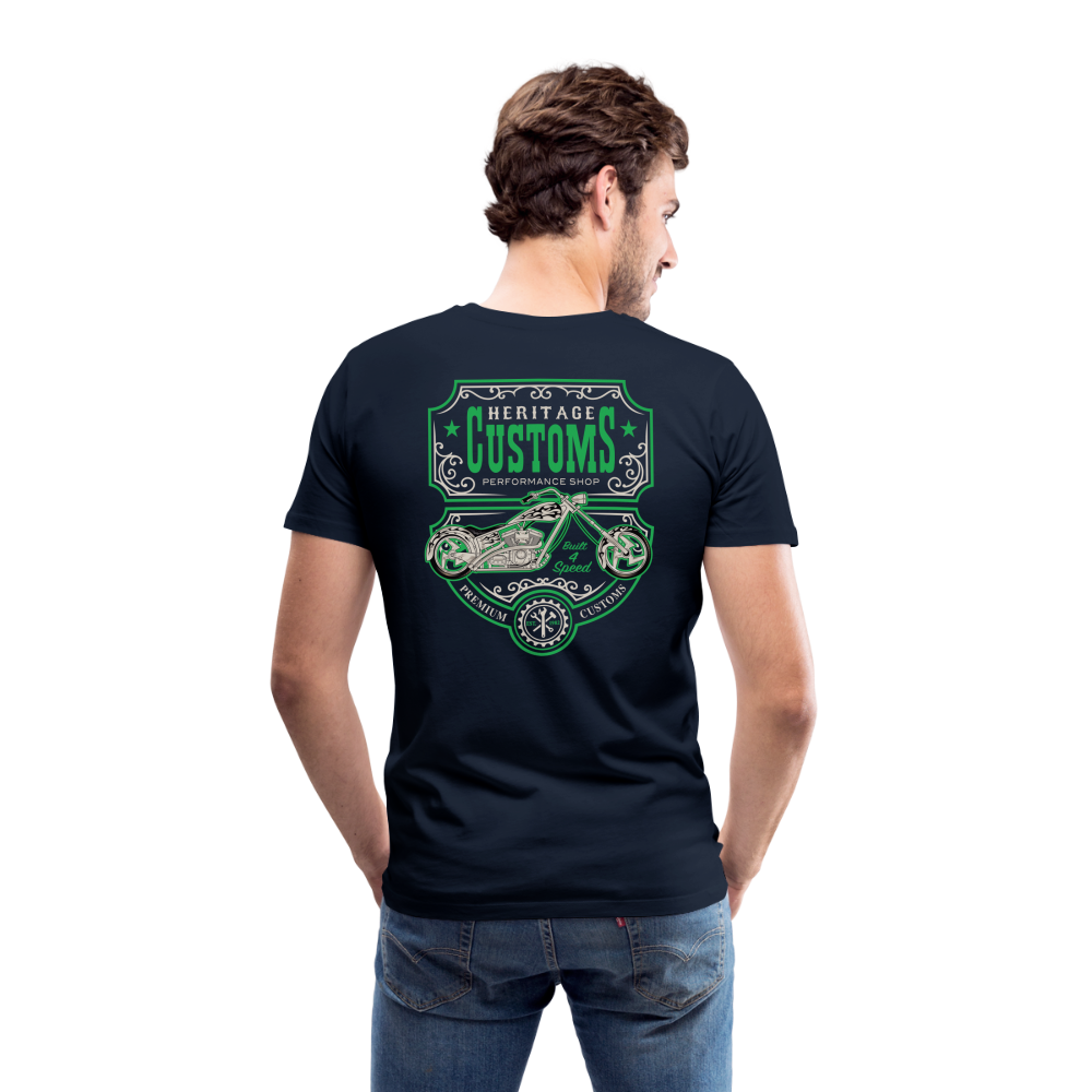 mechanic label Men’s Premium T-Shirt - navy