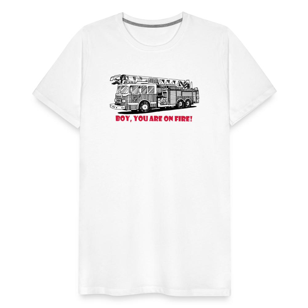 firetruck Men’s Premium T-Shirt - white