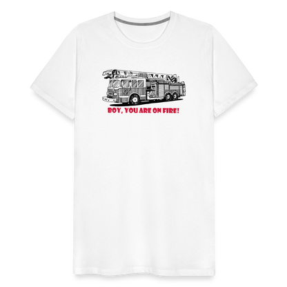 firetruck Men’s Premium T-Shirt - white