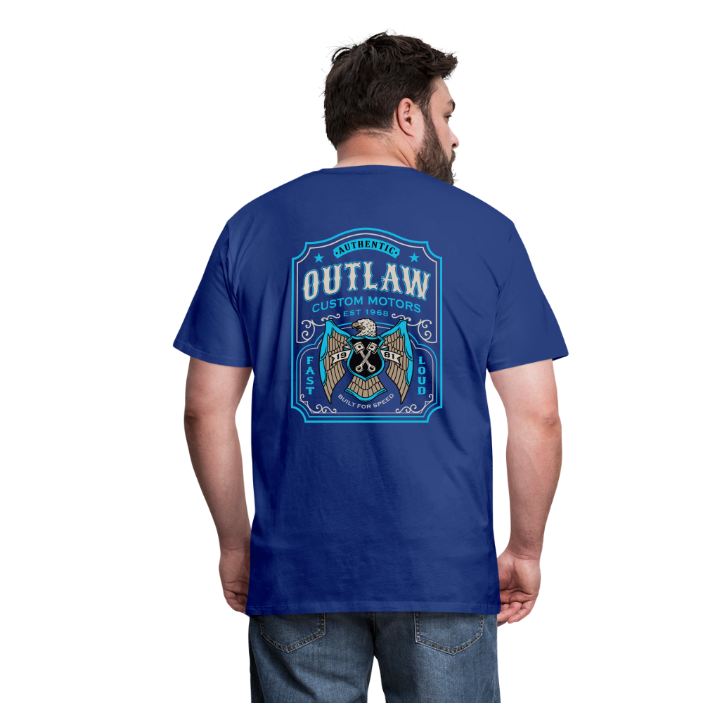 Outlaw Bike mechanic label Men’s Premium T-Shirt - royal blue