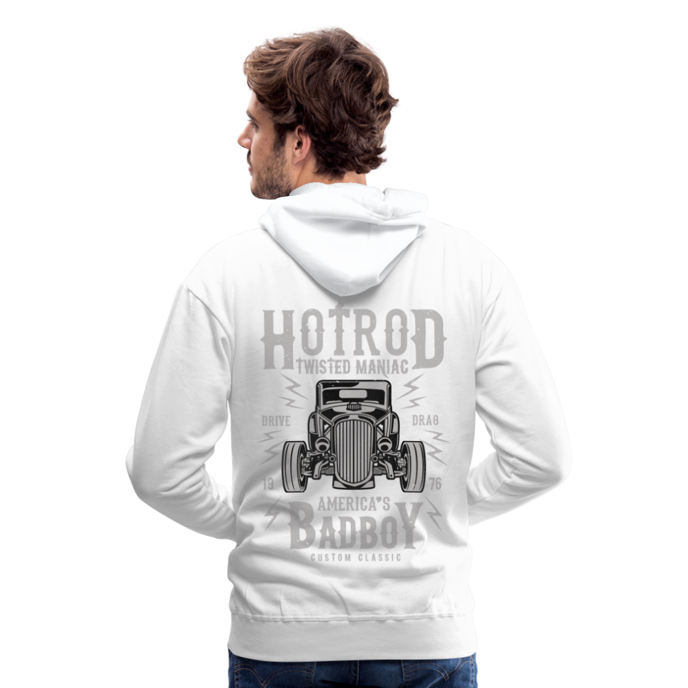 Twisted Hotrod Men’s Premium Hoodie - white