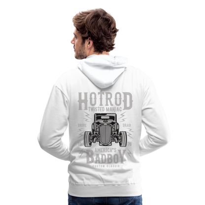 Twisted Hotrod Men’s Premium Hoodie - white