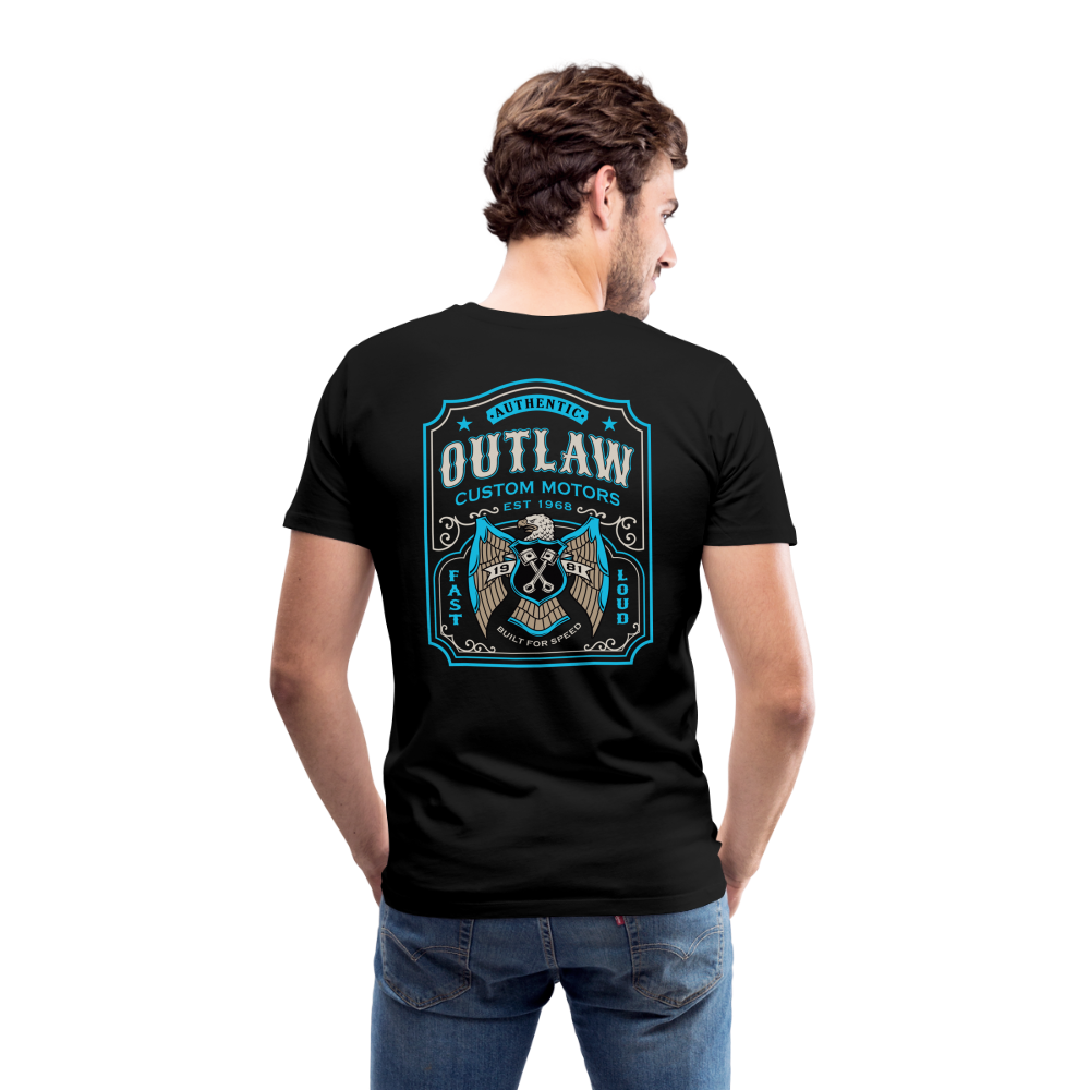 Outlaw Bike mechanic label Men’s Premium T-Shirt - black