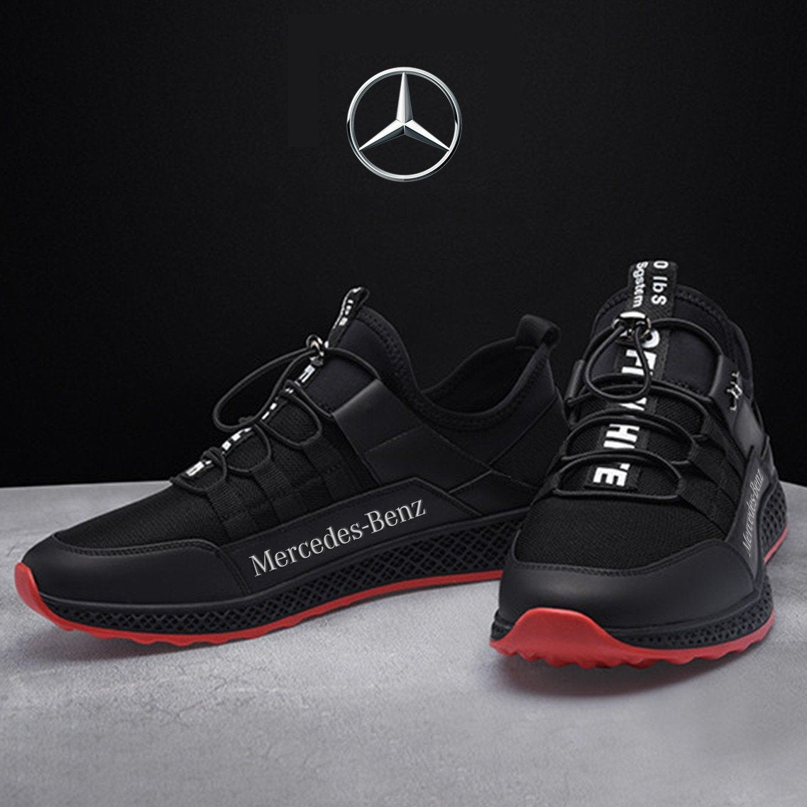 Mercedes Benz Breathable Luxury Shoes - 42