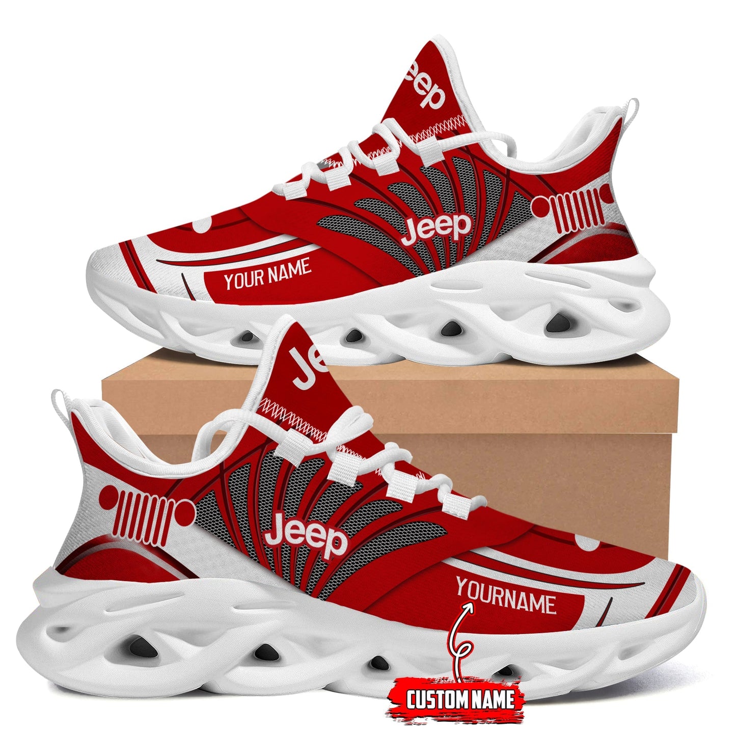 Jeep Shoes Jeep Personalized Breathable Chunky Sneakers - 30