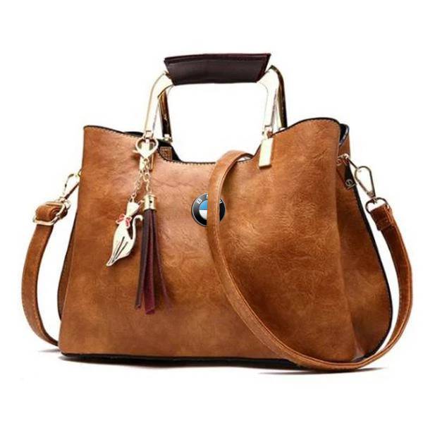 BMW Deluxe Handbag For Women - Brown