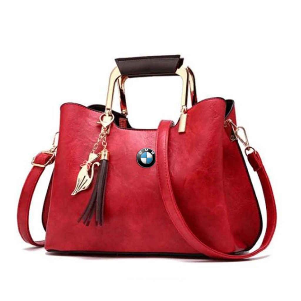 BMW Deluxe Handbag For Women - Red