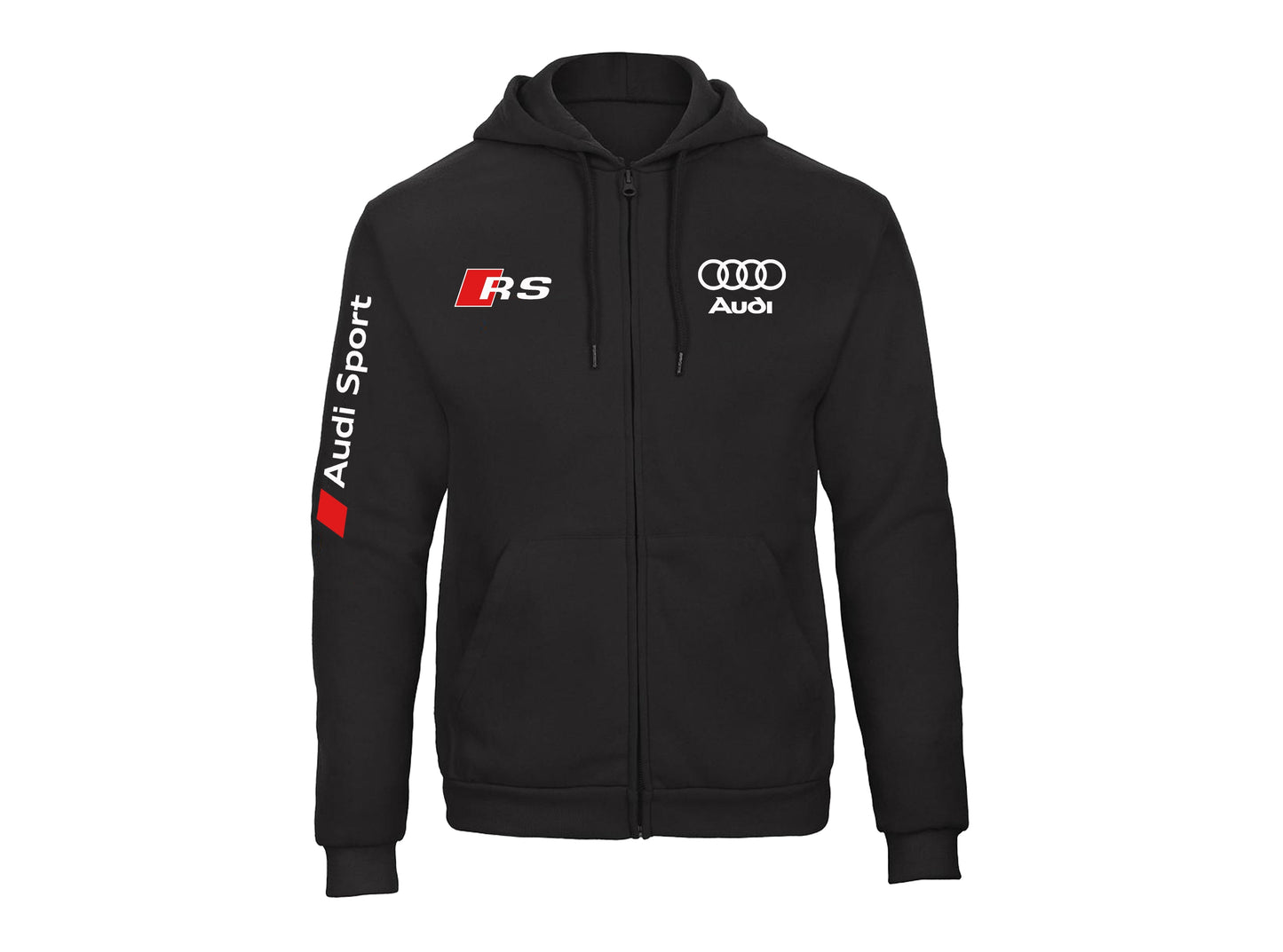 Audi Reißverschluss-Hoodie - XS / Schwarz