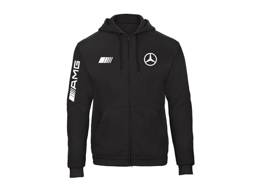 AMG Mercedes Zipper Hoodie - XS / Black