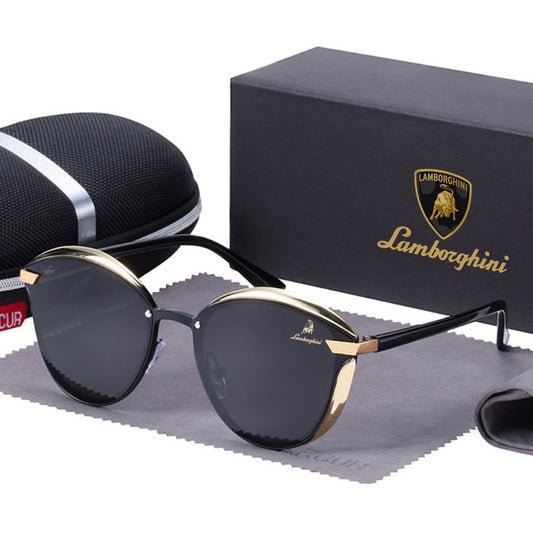 Lamborghini Unisex Polarized Sunglasses - Black