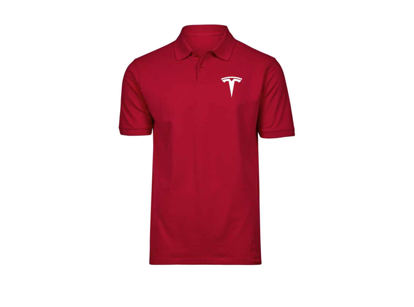 Tesla Polo Shirt - Large / Red