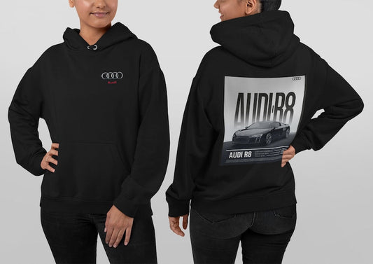 Audi R8 Hoodie: The Perfect Gift for Car Enthusiasts - Black / S