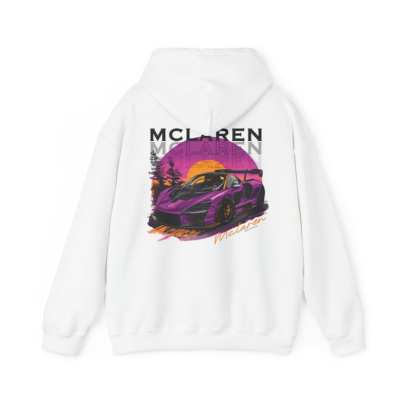 McLaren Senna Hoodie: Ultimate Car Enthusiast Gear - White / S